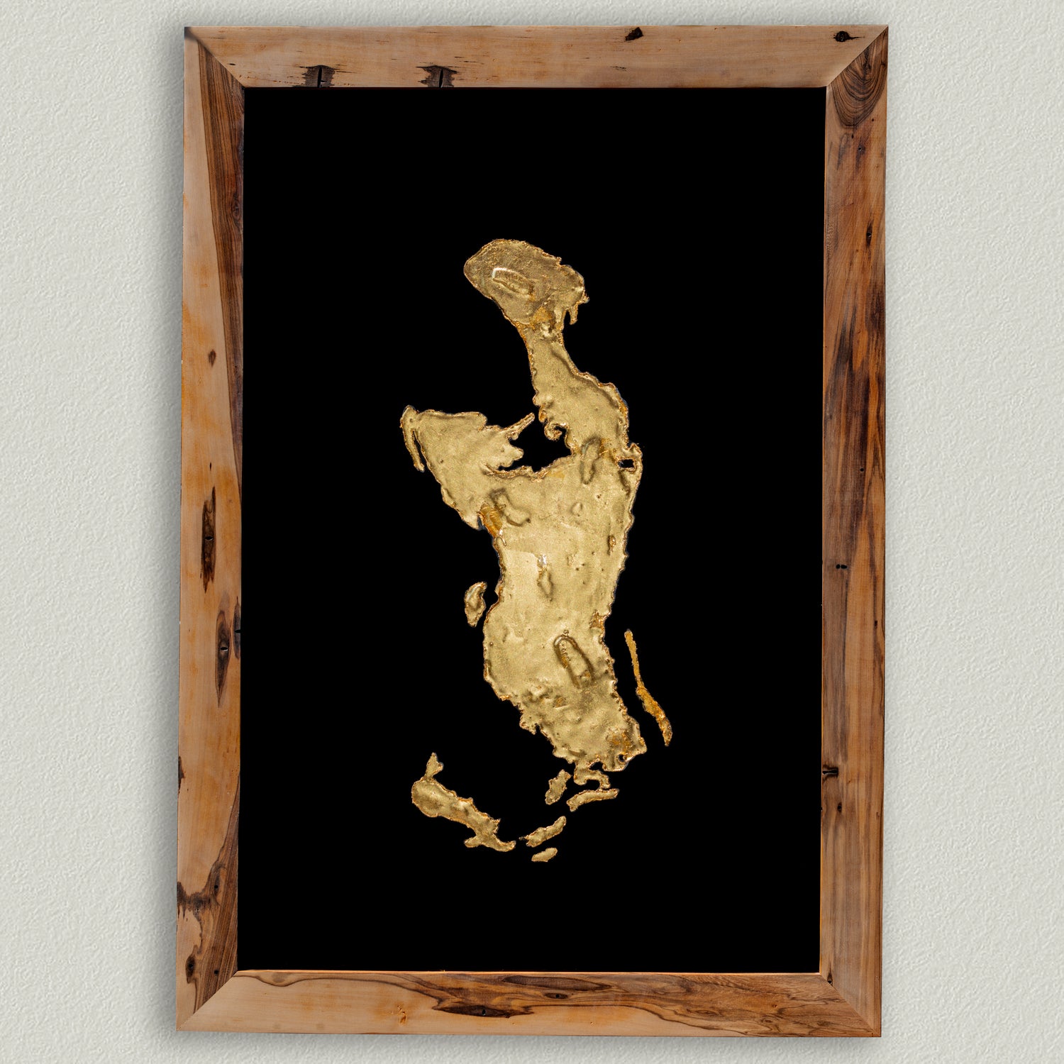Black and gold October, Lake Poopo